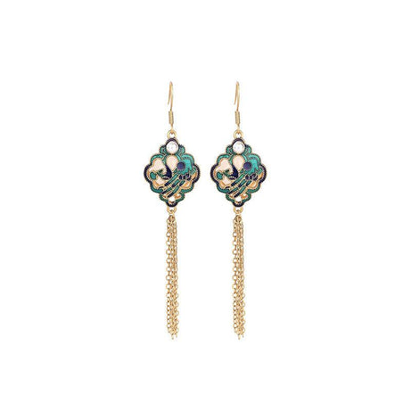 Ruyi - Chinese Court Style Long Tassel Earrings
